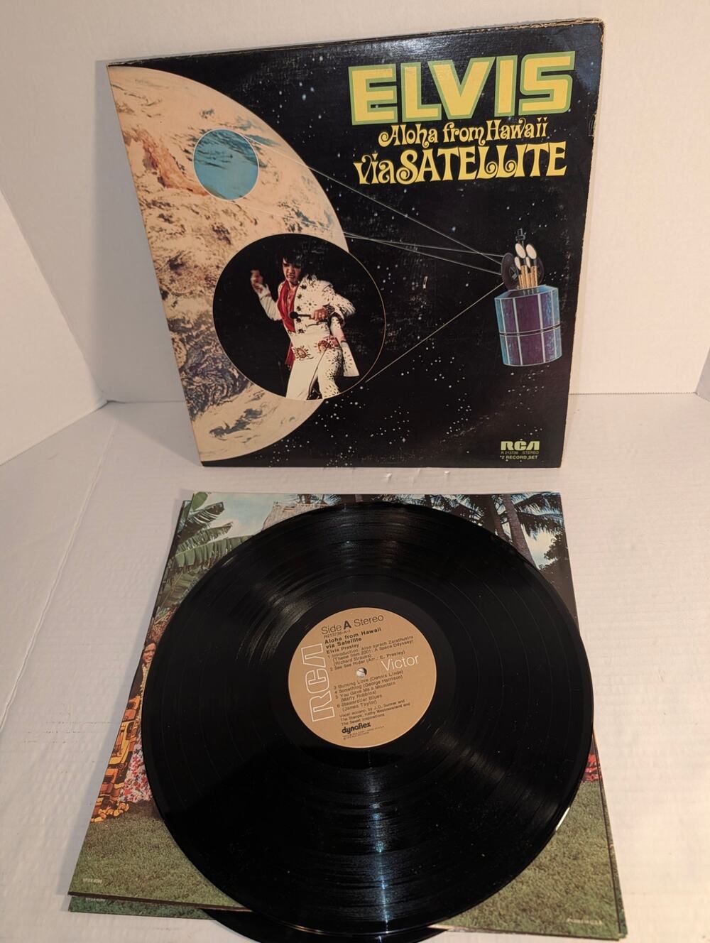 Vintage 1973 Elvis Presley Aloha From Hawaii Via Satellite 2 LP RCA VPSX-6089
